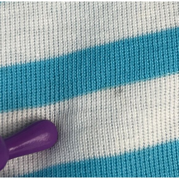 SML Sport Hooded Jacket with Stripe Shell Women's S Blue Embroidered Zip Up - Picture 12 of 12